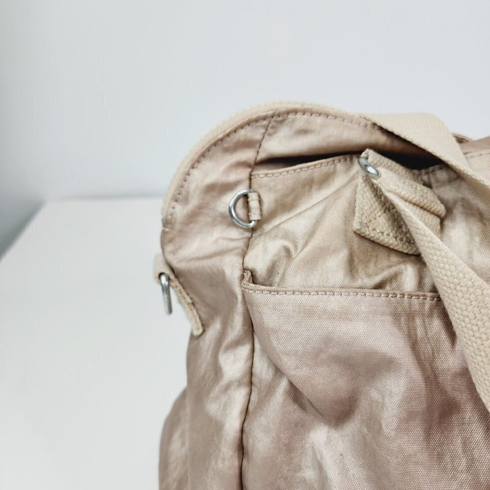 Kipling Elysia Metallic Shoulder Bag Rose Gold Strap‎ Zipper Medium Travel - Picture 7 of 15